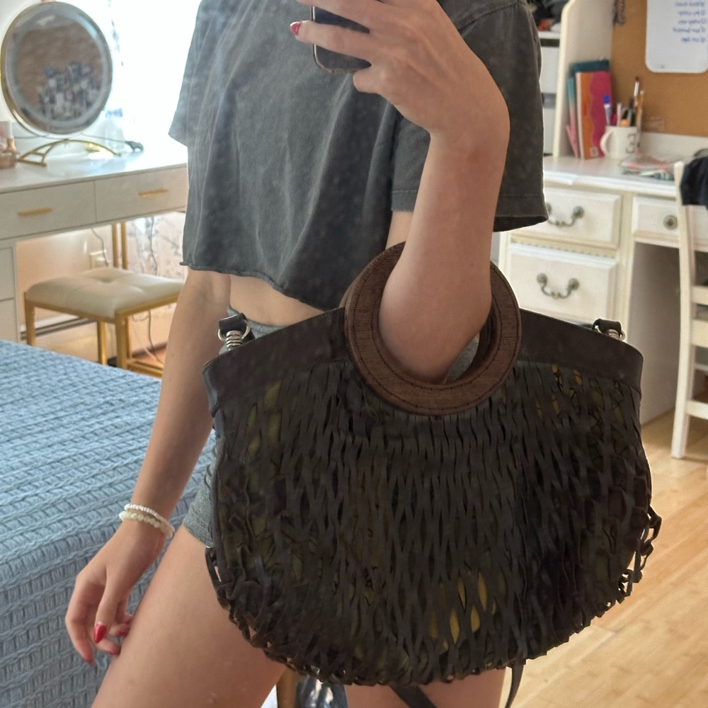 Miu Miu Brown Leather Handbag